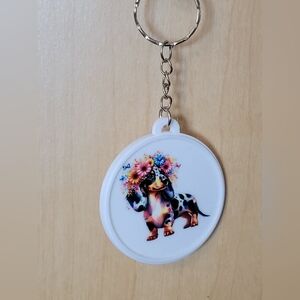 💀NEW 💀 Colorful Dachshund Keychain